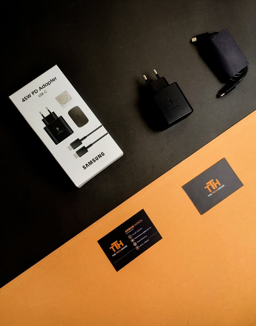 Samsung 45W PD Adapter with Free Cable | Fast Charger | 100% Original