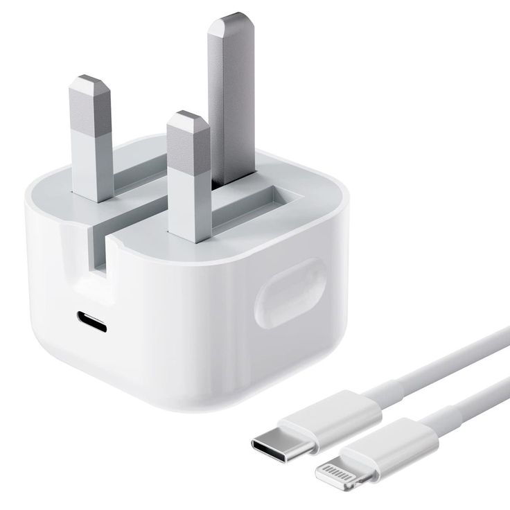 Apple USB-C 20w Power Adapter with Free Original Cable | 100% original | 3 Pin Adopter