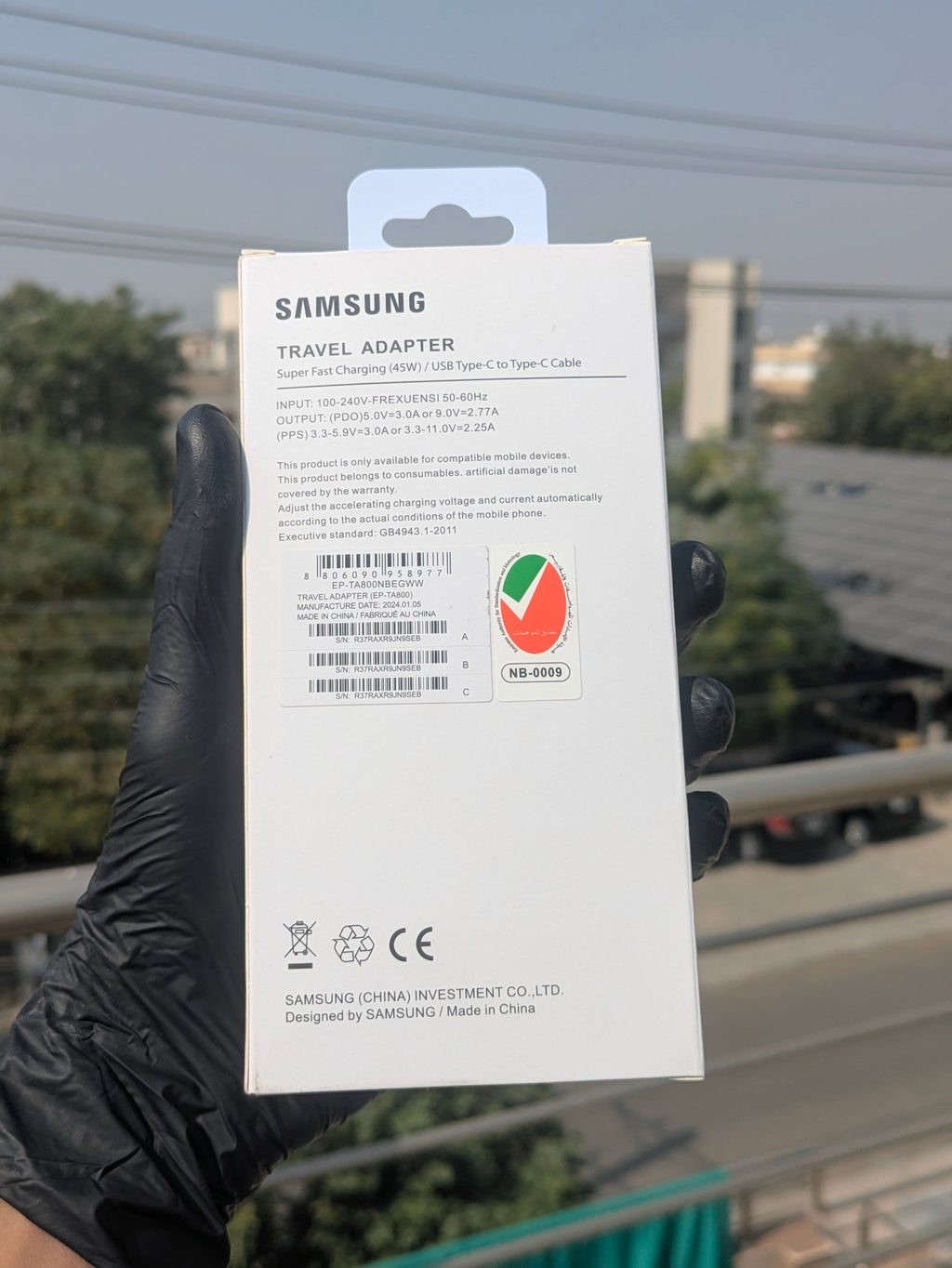 Samsung 45W PD Adapter with Free Cable | Fast Charger | 100% Original